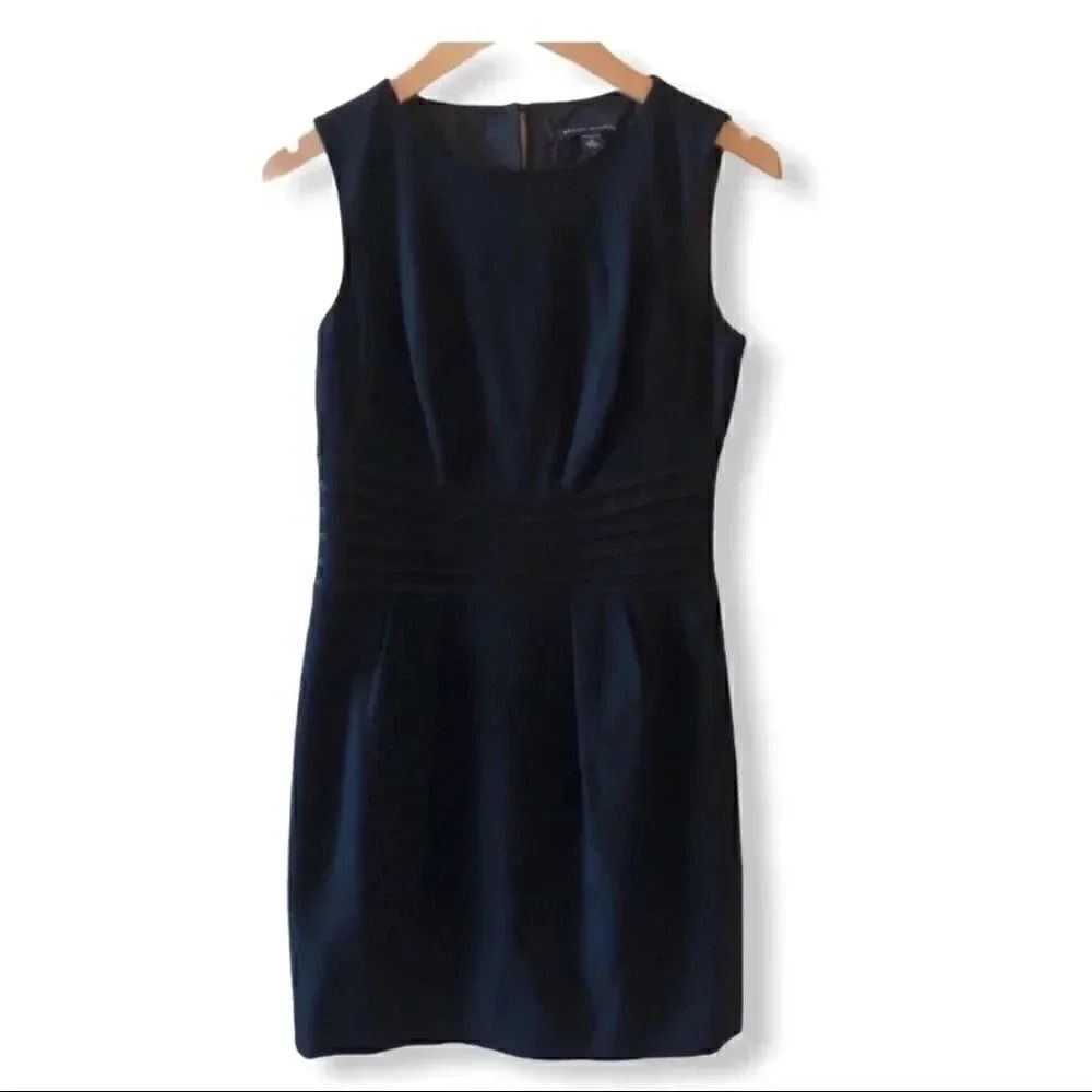 Banana Republic Black Sleevless Women Office Bohemian Classy Dress SZ 2